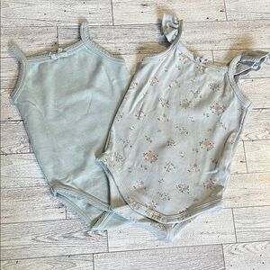 Jamie Kay Mineral and Petite Fleur Blue Bodysuit Set Size 3-6 Months
